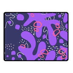 Abstract Background Shapes Banner Double Sided Fleece Blanket (small)  by Amaryn4rt