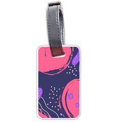 Abstract Background Shapes Banner Luggage Tag (one Side) by Amaryn4rt