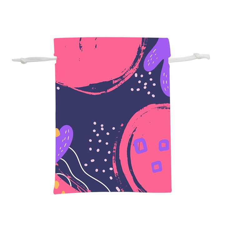 Abstract Background Shapes Banner Lightweight Drawstring Pouch (L)