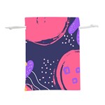 Abstract Background Shapes Banner Lightweight Drawstring Pouch (L) Back