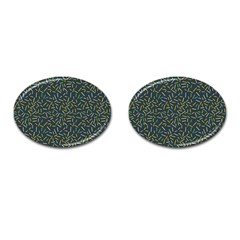 Abstract Pattern Sprinkles Cufflinks (oval) by Amaryn4rt