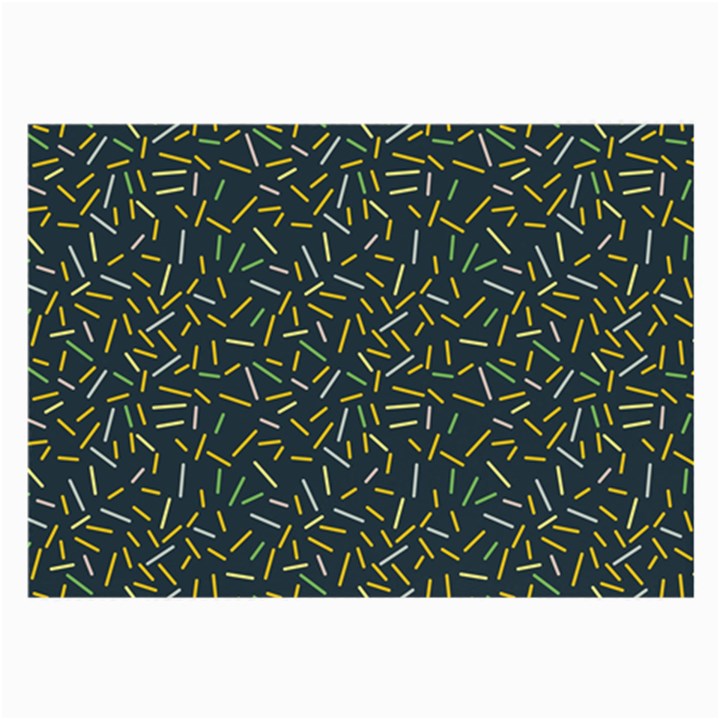 Abstract Pattern Sprinkles Large Glasses Cloth