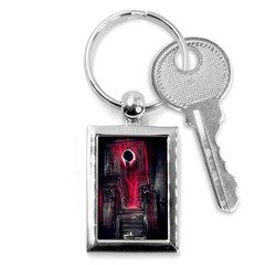 Stranger Things Fantasy Dark  Red Key Chain (rectangle) by Amaryn4rt