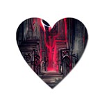 Stranger Things Fantasy Dark  Red Heart Magnet Front