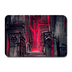 Stranger Things Fantasy Dark  Red Plate Mats by Amaryn4rt