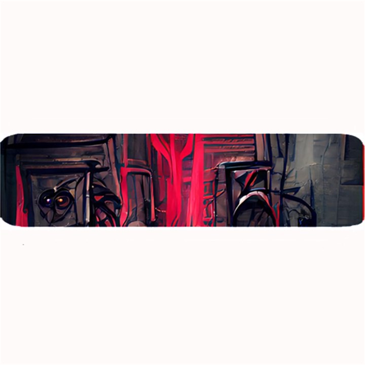 Stranger Things Fantasy Dark  Red Large Bar Mats