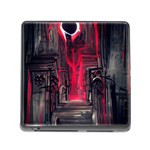 Stranger Things Fantasy Dark  Red Memory Card Reader (Square 5 Slot) Front