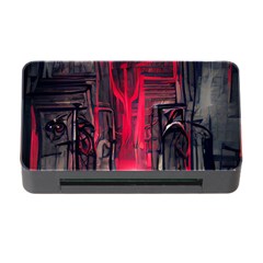 Stranger Things Fantasy Dark  Red Memory Card Reader With Cf by Amaryn4rt