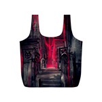 Stranger Things Fantasy Dark  Red Full Print Recycle Bag (S) Back