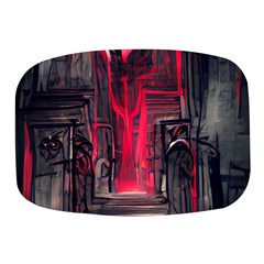 Stranger Things Fantasy Dark  Red Mini Square Pill Box by Amaryn4rt