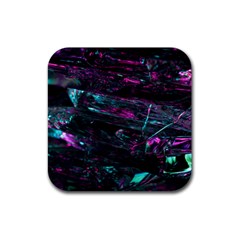 Space Futuristic Shiny Abstraction Rubber Coaster (square) by Amaryn4rt