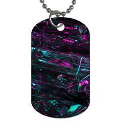 Space Futuristic Shiny Abstraction Dog Tag (one Side) by Amaryn4rt