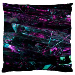 Space Futuristic Shiny Abstraction Large Flano Cushion Case (one Side) by Amaryn4rt