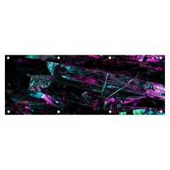 Space Futuristic Shiny Abstraction Banner And Sign 8  X 3  by Amaryn4rt