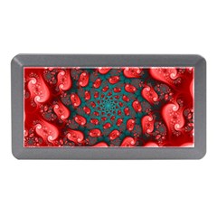 Fractal Red Spiral Abstract Art Memory Card Reader (mini)