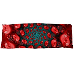 Fractal Red Spiral Abstract Art Body Pillow Case (dakimakura) by Amaryn4rt