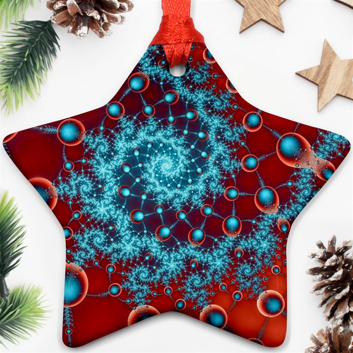 Fractal Pattern Background Ornament (Star)