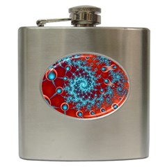 Fractal Pattern Background Hip Flask (6 Oz) by Amaryn4rt