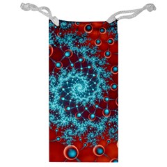 Fractal Pattern Background Jewelry Bag by Amaryn4rt