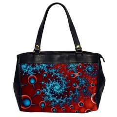 Fractal Pattern Background Oversize Office Handbag by Amaryn4rt