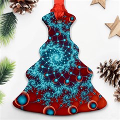 Fractal Pattern Background Christmas Tree Ornament (two Sides) by Amaryn4rt