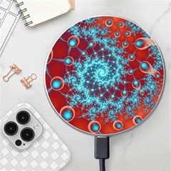 Fractal Pattern Background Wireless Charger by Amaryn4rt