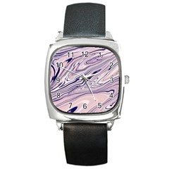 Background Light Abstract Texture Square Metal Watch by Amaryn4rt