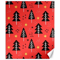 Christmas Christmas Tree Pattern Canvas 8  X 10  by Amaryn4rt