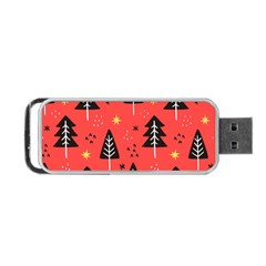 Christmas Christmas Tree Pattern Portable Usb Flash (two Sides) by Amaryn4rt