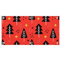 Christmas Christmas Tree Pattern Banner And Sign 6  X 3  by Amaryn4rt