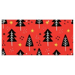 Christmas Christmas Tree Pattern Banner And Sign 8  X 4  by Amaryn4rt