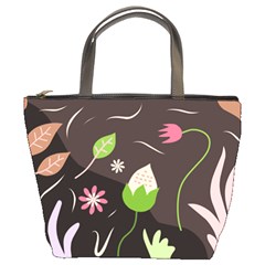 Wallpaper Floral Background Bucket Bag by Amaryn4rt