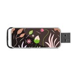 Wallpaper Floral Background Portable USB Flash (Two Sides) Front