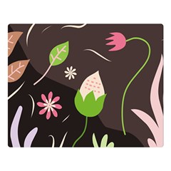 Wallpaper Floral Background Double Sided Flano Blanket (large)  by Amaryn4rt