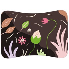 Wallpaper Floral Background Velour Seat Head Rest Cushion by Amaryn4rt