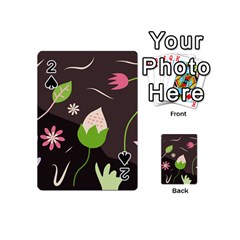 Wallpaper Floral Background Playing Cards 54 Designs (mini) by Amaryn4rt