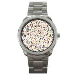 Art Pattern Design Wallpaper Sport Metal Watch