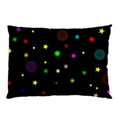 Stars Seamless Pattern Celebration Pillow Case by Amaryn4rt