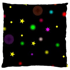 Stars Seamless Pattern Celebration Large Cushion Case (two Sides) by Amaryn4rt