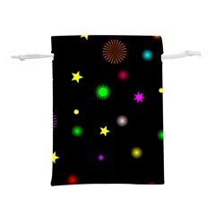 Stars Seamless Pattern Celebration Lightweight Drawstring Pouch (m) by Amaryn4rt