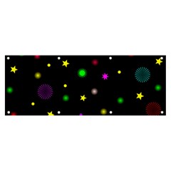 Stars Seamless Pattern Celebration Banner And Sign 8  X 3  by Amaryn4rt