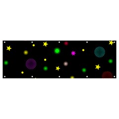 Stars Seamless Pattern Celebration Banner And Sign 12  X 4  by Amaryn4rt