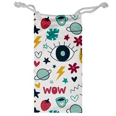 Wallpaper Background Cute Design Jewelry Bag by Amaryn4rt