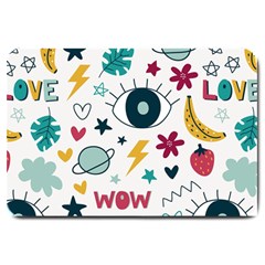 Wallpaper Background Cute Design Large Doormat  by Amaryn4rt