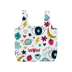 Wallpaper Background Cute Design Full Print Recycle Bag (s) by Amaryn4rt