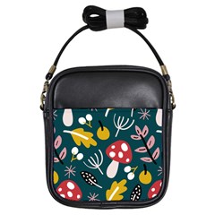 Autumn Nature Sheets Forest Girls Sling Bag by Amaryn4rt