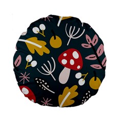 Autumn Nature Sheets Forest Standard 15  Premium Round Cushions by Amaryn4rt