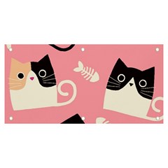 Cat Pattern Backgroundpet Banner And Sign 6  X 3 