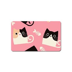 Cat Pattern Backgroundpet Magnet (name Card) by Amaryn4rt