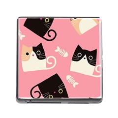 Cat Pattern Backgroundpet Memory Card Reader (square 5 Slot) by Amaryn4rt